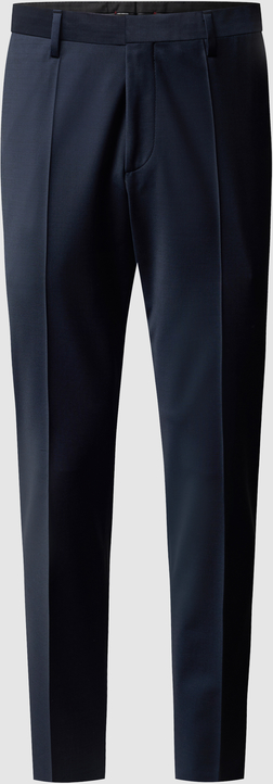 Granatowe spodnie Roy Robson w stylu casual z wełny