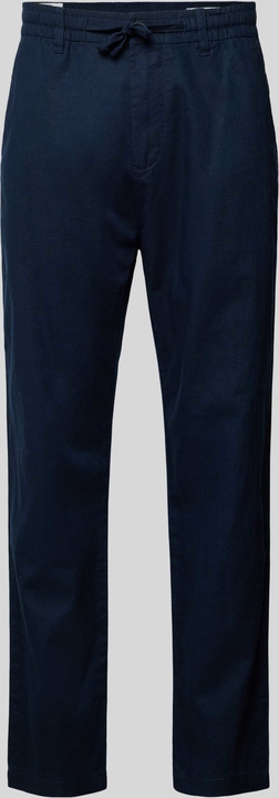 Granatowe spodnie S.Oliver z bawełny w stylu casual