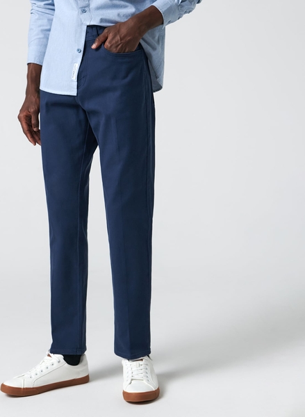 Granatowe spodnie Sinsay w stylu casual