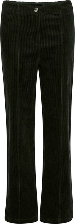 Granatowe spodnie Soaked in Luxury z bawełny w stylu retro