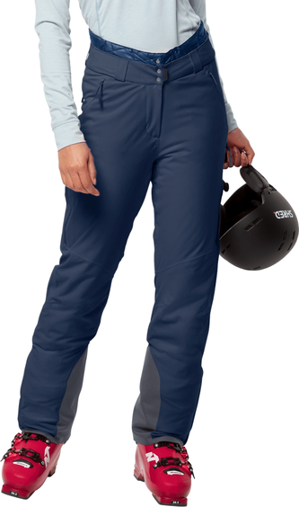Granatowe spodnie sportowe Autoryzowany Sklep Jack Wolfskin w sportowym stylu