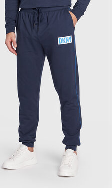 Granatowe spodnie sportowe DKNY w sportowym stylu