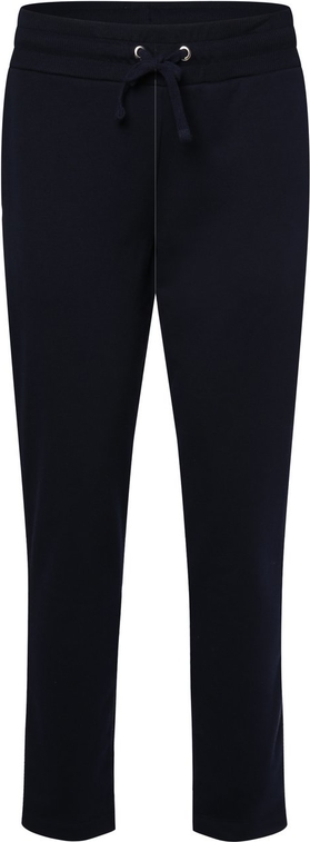 Granatowe spodnie sportowe Franco Callegari z dresówki w stylu casual