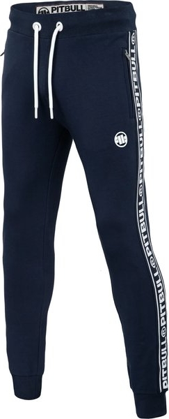 Granatowe spodnie sportowe Pitbull West Coast z dresówki