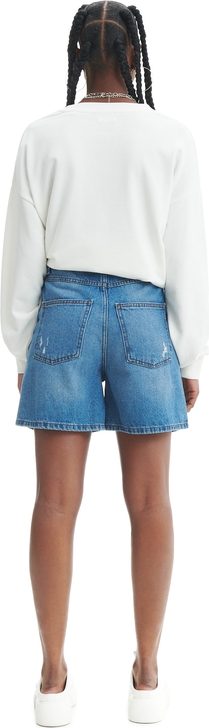 Granatowe szorty Cropp w stylu casual z jeansu