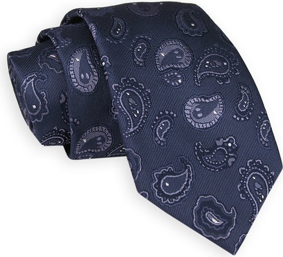 Granatowy krawat Angelo Di Monti