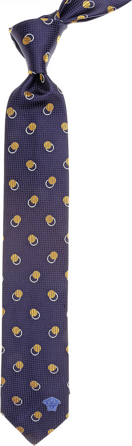 Granatowy krawat Gianni Versace