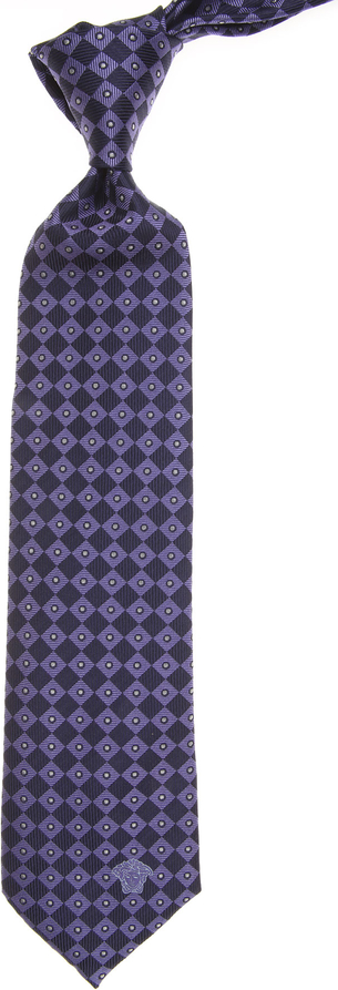 Granatowy krawat Gianni Versace