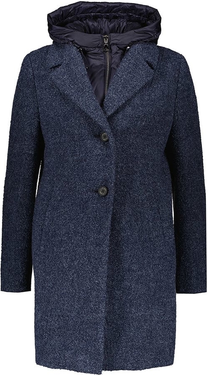 Granatowy płaszcz Gil Bret w stylu casual z bawełny