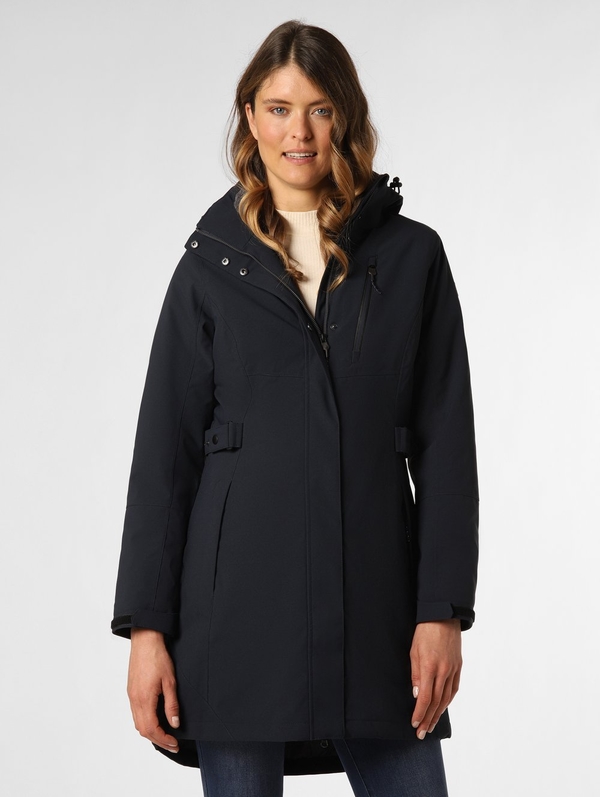 Granatowy płaszcz Marie Lund w stylu casual