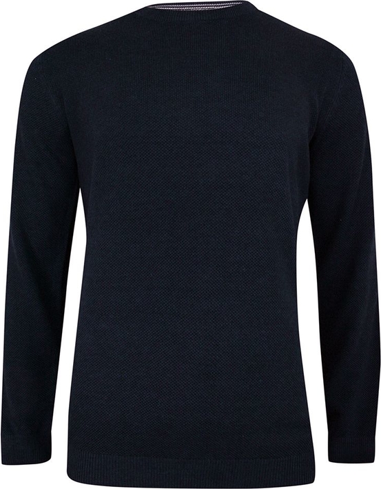 Granatowy sweter Adriano Guinari w stylu casual