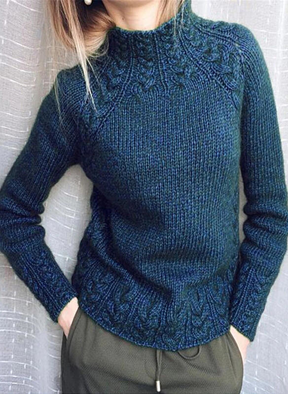 Granatowy sweter Attirra