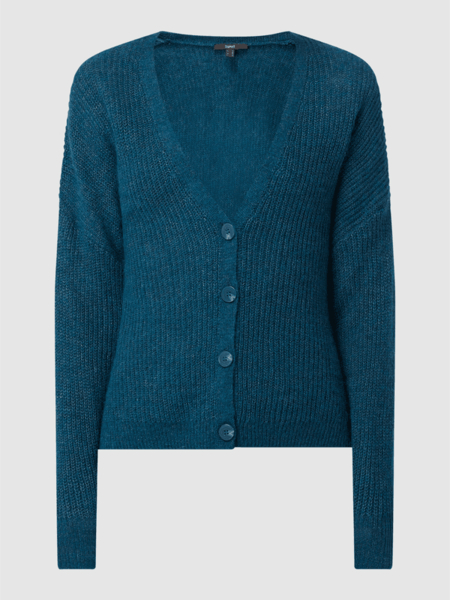 Granatowy sweter Esprit w stylu casual alpaka