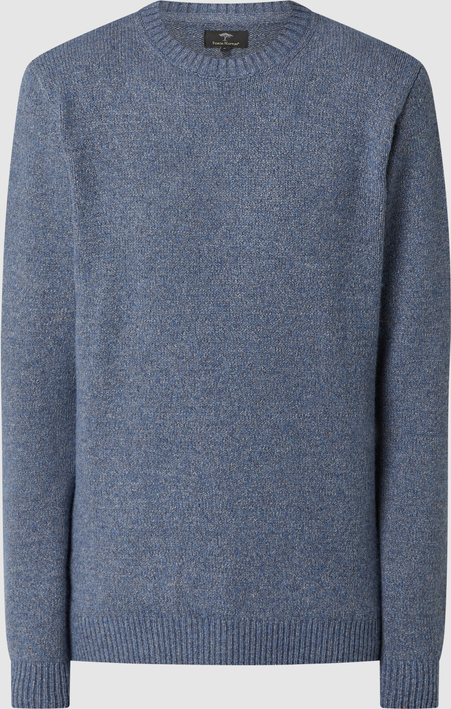 Granatowy sweter Fynch Hatton z okrągłym dekoltem