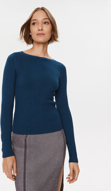 Granatowy sweter Guess by Marciano w stylu casual