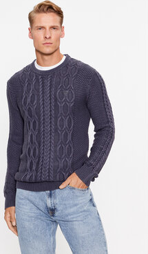 Granatowy sweter Guess