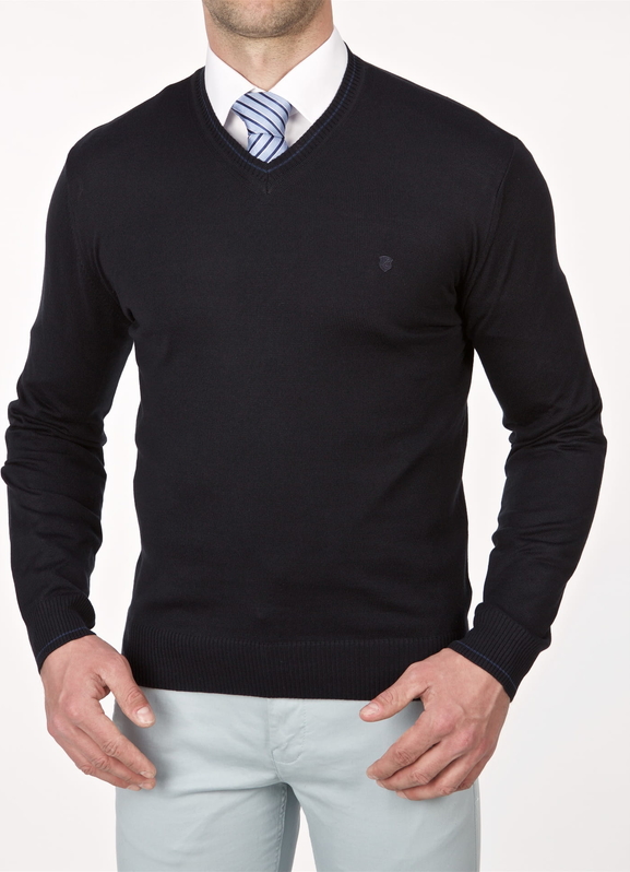 Granatowy sweter Lanieri