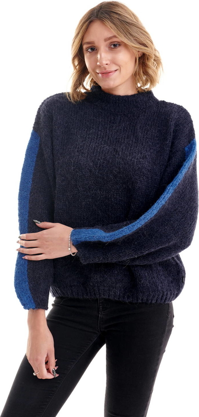 Granatowy sweter Lee w stylu casual