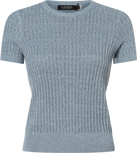 Granatowy sweter Ralph Lauren w stylu klasycznym z tkaniny
