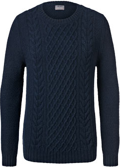 Granatowy sweter Tchibo