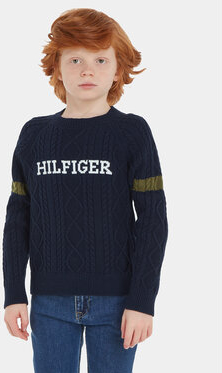 Granatowy sweter Tommy Hilfiger