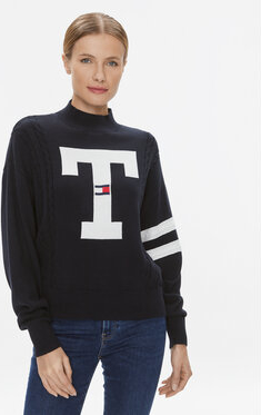 Granatowy sweter Tommy Jeans