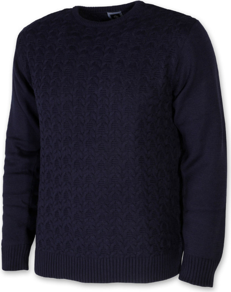 Granatowy sweter Willsoor w stylu casual