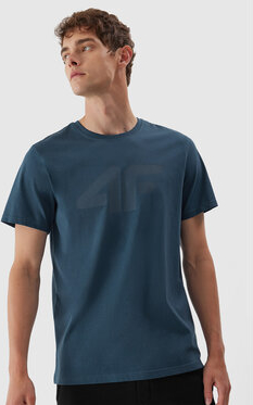 Granatowy t-shirt 4F w sportowym stylu