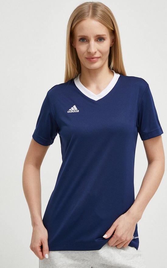 Granatowy t-shirt Adidas Performance
