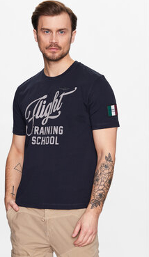 Granatowy t-shirt Aeronautica Militare