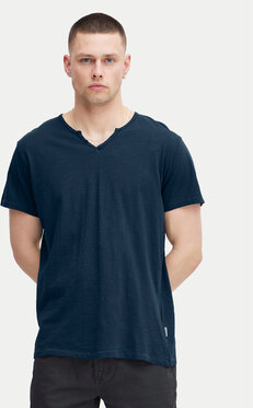 Granatowy t-shirt Blend z krótkim rękawem w stylu casual