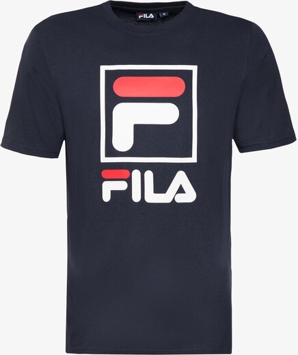 Granatowy t-shirt Fila