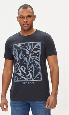 Granatowy t-shirt Joop! z nadrukiem