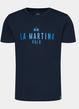 Granatowy t-shirt La Martina