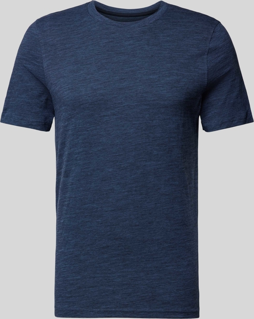 Granatowy t-shirt McNeal w stylu casual z krótkim rękawem