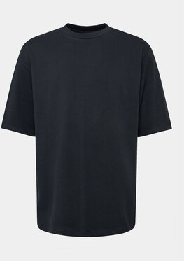 Granatowy t-shirt MODIVO w stylu casual