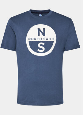 Granatowy t-shirt North Sails z krótkim rękawem