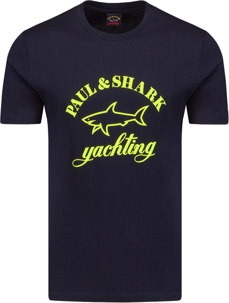 Granatowy t-shirt Paul And Shark