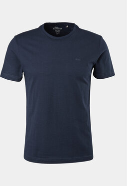 Granatowy t-shirt S.Oliver w stylu casual