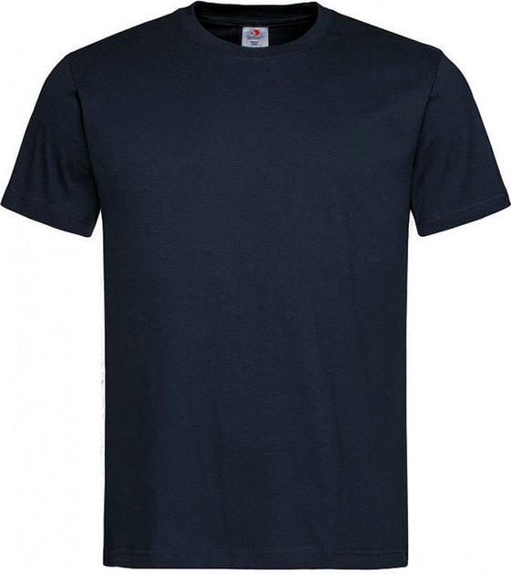 Granatowy t-shirt Stedman z krótkim rękawem z bawełny