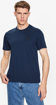 Granatowy t-shirt Trussardi z krótkim rękawem