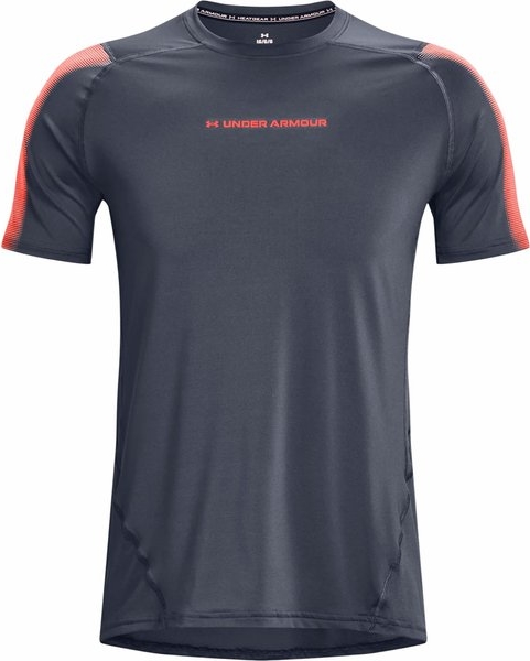 Granatowy t-shirt Under Armour w sportowym stylu