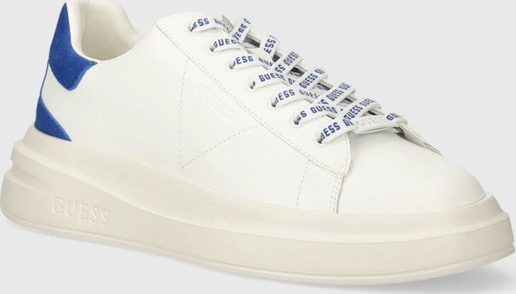 Guess sneakersy skórzane ELBA kolor biały FMPVIB SUE12