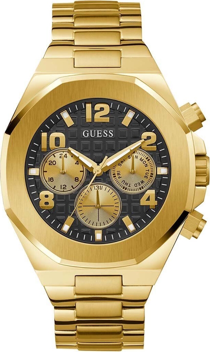 Guess zegarek męski kolor złoty