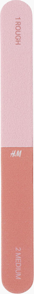 H & M & - Czterostronny pilnik do paznokci - Różowy