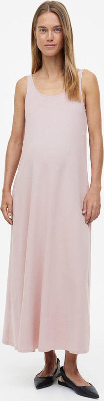 H & M & - MAMA Bawełniana sukienka - Różowy