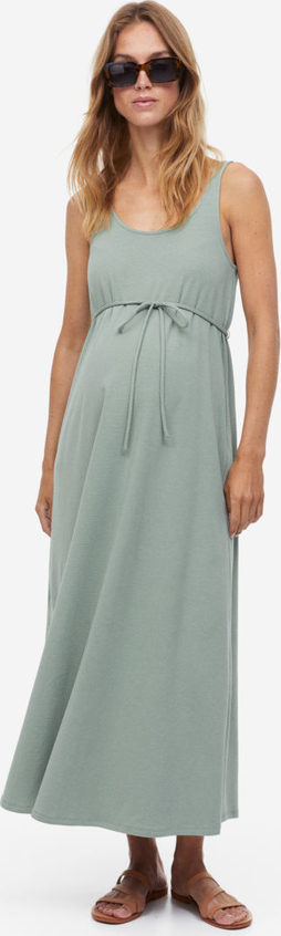 H & M & - MAMA Bawełniana sukienka - Zielony