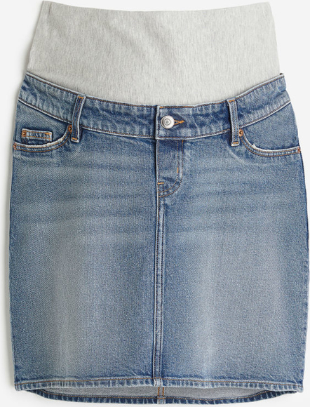 H & M & - MAMA Spódnica dżinsowa - Niebieski