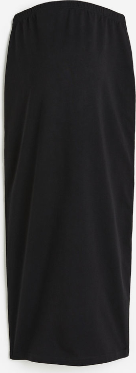 H & M & - MAMA Spódnica z bawełnianego dżerseju - Czarny
