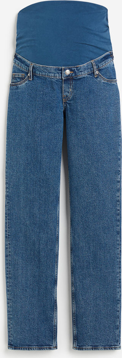 H & M & - MAMA Straight High Jeans - Niebieski